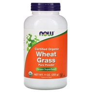 Wheatgrass Powder, NOW Foods Organic Wheat Grass Powder, 255g