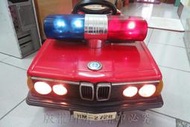 BMW 童車 E21 警察車 四圓燈 鯊魚頭 原漆原件 電動 玩具車 懷舊童玩 E24 E30 E28