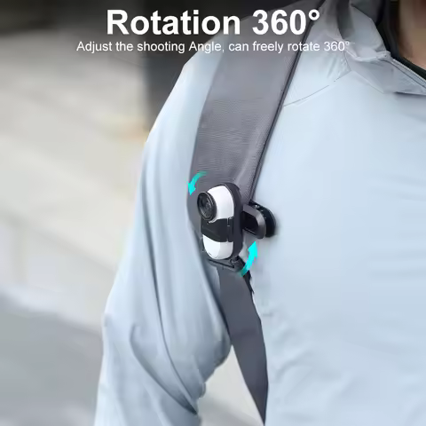 Sports Camera Mount 360 Degree Camera Clip Camera Cap Holder for Insta360 GO 3/GO 3S Sports Camera A