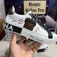 ️ [PREMIUM PRODUCTS] - Do,1ce Sneakers Shoes Embroidered with Crowns and Pearls - Premium Full Box M