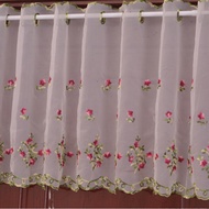 Screen Door Short Curtain Kitchen Home Decorative Curtain Bay Window Curtain