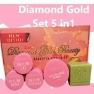 DG SET LAMA / DIAMOND GOLD SET  /DIAMOND GOLD SET SKINCARE 5 IN 1 / DG SKINCARE 5 IN 1 / 100% ORIGIN