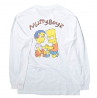 MUSTY BOYZ 辛普森一家長袖T卹 - L碼，白色，長袖上衣 [二手] [MUSTY BOYZ]