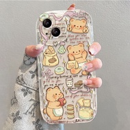 [ส่วนลด] หมีเนยน่ารักButter Bearไอโฟน11 iPhone X XR XS เคสไอโฟน12 13 11 Pro Max 6 7 8 Plus SE2020 12MINI เคสตลก เคสไอโฟน