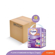 P.Love Standard Adult Diaper Tape M size 10 pcs - 12 packs