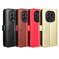 Suitable for OPPO F29 Phone Case F29 Pro 5G Phone Leather Case Flip Card Lanyard Crazy Horse Pattern
