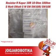 R Lime Resistor 10R 10 Ohm 10Ohm 5 Watt 5Watt 5 W 5W 5W10RJ 5W10R