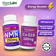 [Jakim Halal] Energy Booster Duo StemLabs CoQ10 100mg 30’s + StemLabs NMN 250mg 30’s Anti-aging