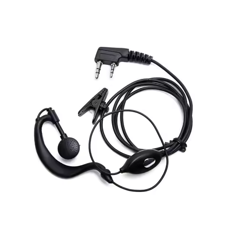 Walkie Talkie Headset Earphone K-Plug Wired Two Way Ham Radio Earpiece For Baofeng BF-888S UV5R Walk