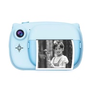 กล้องถ่ายภาพโพลารอยด์ขนาดเล็กสำหรับเด็ก,การพิมพ์ด้วยความร้อนกล้องเลนส์คู่ของขวัญกล้องถ่ายรูปเคลื่อนไหว