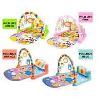 Baby Wild Fitness Gym Play Mat with Music Piano Toy Soft Lighting Early Education Activity Exercise 
