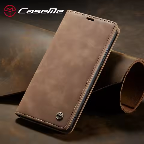 Leather Case for iPhone 12 11 Pro X XR XS Max,CaseMe Retro Purse Luxury Magneti Card Holder Wallet C