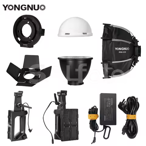 Yongnuo Accessory Silicone Diffuser Mini Reflector Softbox NP-F Handle Power Adapter for YN150 YN150