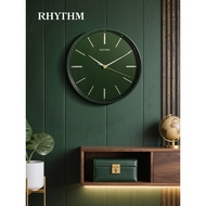 Rhythm rhythm Mute Luminous Living Room Wall Clock Bedroom Household Clock 2026 New Light Luxury Wal