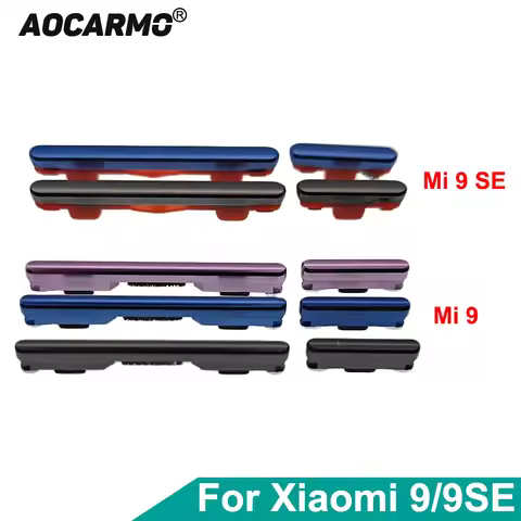 Aocarmo For Xiaomi Mi 9 / 9 SE 9se Power On Off Button + Volume Up Down Buttons Mi9 Mi9SE Side Switc