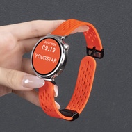 สายนาฬิกาสตั๊ดซิลิโคนสำหรับ Huawei GT6 GT5 GT4 GT3 สายนาฬิกาสตั๊ดแบบมีแม่เหล็กสำหรับผู้ชายและผู้หญิง