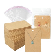 6 * 9cm Natural Color Square Earrings Necklace Jam Blank Jewelry Set Card diy Jam 50 Sheets H4M6