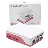 Vỏ Raspberry Pi 5 Vỏ ABS Đỏ/Trắng Có Quạt Điều Chỉnh Nhiệt Độ Có Thể Xếp Chồng Cho Rpi 5 Pi5