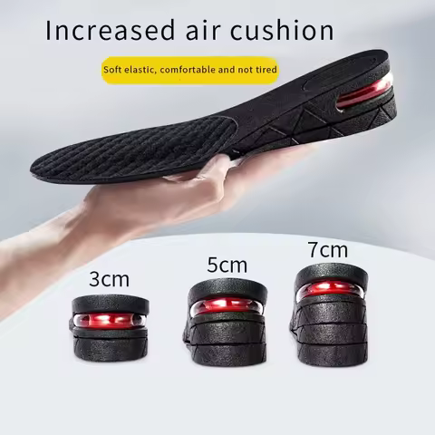 1Pair Height Increase Insole for Feet 3cm 5cm 7cm 9cm Variable Height Shoes Insoles Men Women Air Sh