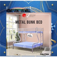 Bunk metal bed frame SINGLE+QUEEN BUNK BED (Free delivery and Installation )