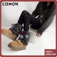 LIZMON Plush Fur Boots Cover - Warm Hosiery Style Socks