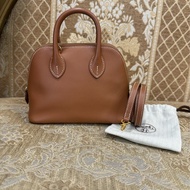 Hermes 37金棕 Evercolor金釦mini Bolide