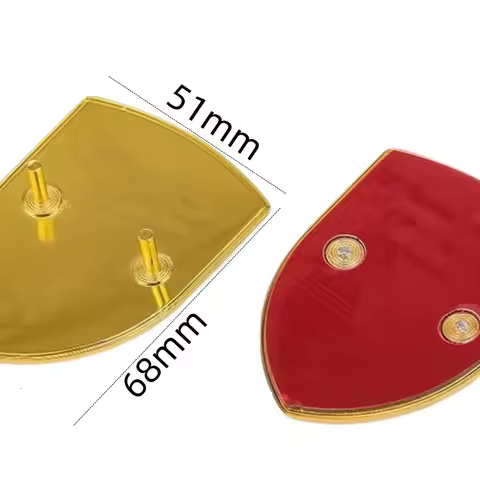 Top Quality New Design 68x51mm 3D Metal Color Front Hood Bonnet Badge Emblem Brand Logo for GTS GT3 