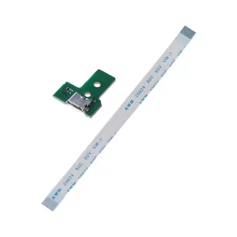 JDS-030 USB Charging Port Socket Board 12 pin Flex Ribbon Cable with Board for DualShock 4 Controlle