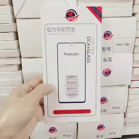 5pcs A+ Quality GLASS +OCA ForRedmi 8 9 12 10c 13c k20 K40pro 9A 9T A1 LCD Front Touch Screen Lens G