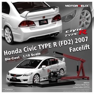 Diecast 1/18 Motorhelix Honda Civic Type R FD2R Facelift 2007 Vehicle Model Gred Hobby