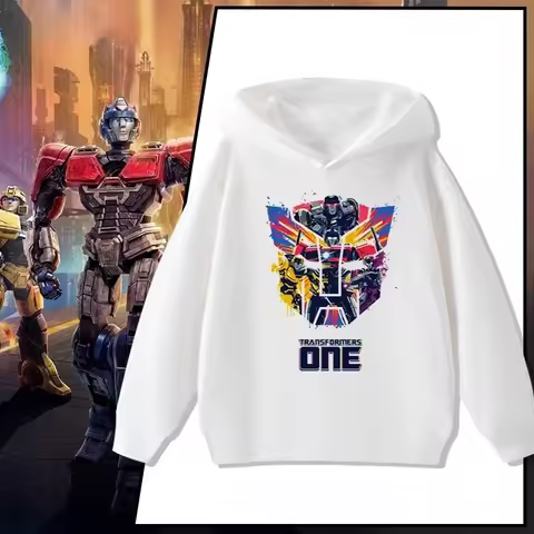 Transformers Origins Children's Sweatshirt Boys Girls Clothing Autumn and Winter Warm Children's Hoo