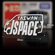 XIII CMC China TAIWAN JSPACE J Space Model Lettering Decoration Car Sticker