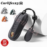 Porsche Cayenne 911 718 Macan Panamera Suede Car Key Case Key Cover Shell