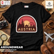 T-SHIRT BY AUSTRIA 7 WEAR COUNTRYTAG ASAL AUSTRIA COTTON 30S SOUVENIR PREMIUM GIFT