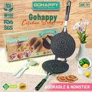 Cetakan kue semprong BLACK JASMINE Anti lengket Gohappy egg roll jepit  opak gambir