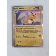 Pokemon 151 raichu holo card