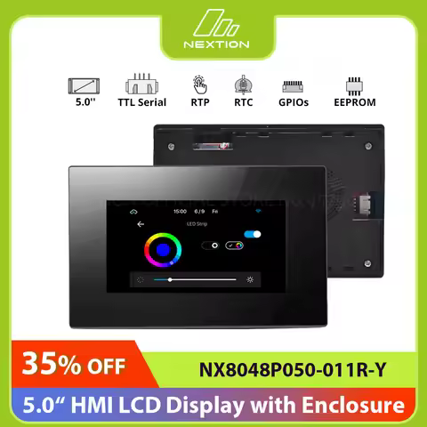 NEXTION NX8048P050-011R-Y 5.0 Inch LCD-TFT HMI Resistive Touch Display Module Intelligent Series TTL