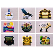 Acrylic Christian Magnet Assorted Bible Verse Designs * Christian * Chosen Treasure