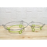 (GSF) WOK STAND STAINLESS STEEL 6.8 INCHES/10.8 INCHES