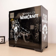 World Of Warcraft Gaming PC Case Stickers ATX Mid Computer Glass Skin Decorative Decal Waterproof Removable Sticker Hollow Out