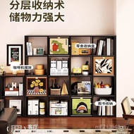 Steel Floor-standing Bookshelf Shelf Shelf Cabinet Free Bookcase Combination Storage Cabinet Tin Liv