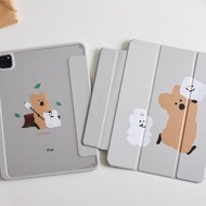 DINOTAENG經典-高舉棉花糖強悍磁吸iPad三折保護殼