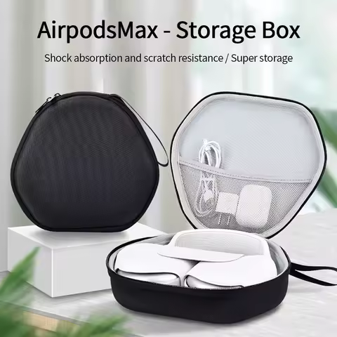 For Airpods Max Bluetooth-compatible Earphones Storage Bag EVA Hard Portable Wireless Headphone Shoc