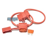 Large Waterproof Fuse House/ Fuse Box Waterproof + Plug-in Fuse 10A 15A 20A 25A 30A Universal