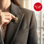 Sunflower Lapel Pin Anti-Slip Brooch for Women Cute Style  Pin Bunga Matahari Anti Gelincir Gaya Com