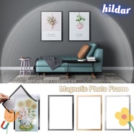 HILDAR Magnetic Photo Frame, Self Adhesive Poster Certificate Artwork Magnetic Picture Frames, A3 A4