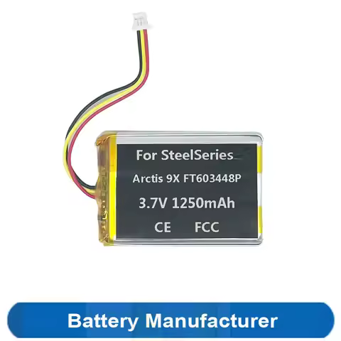 1250mAh FT603448P Battery For SteelSeries Arctis 9X Gaming Headphone Headset
