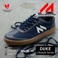 March Duke Casual Shoes biru Gum Sneakers Lifestyle Shoes Navy Gum