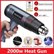 👍🏻2000W👍🏻 Hot Gun Blower Heat Gun Blower Heater Gun Plastic Wrap Hot Air Gun Heater Tool Heat Tint T