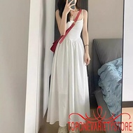 Topone Women's Long Sleeveless Spaghetti Strap Scoop Neck Dress - Perfect for Vacations